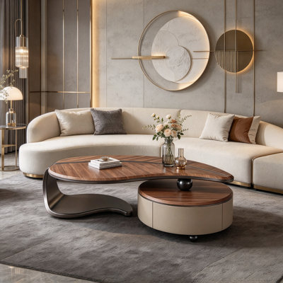 Steel Top Coffee Table