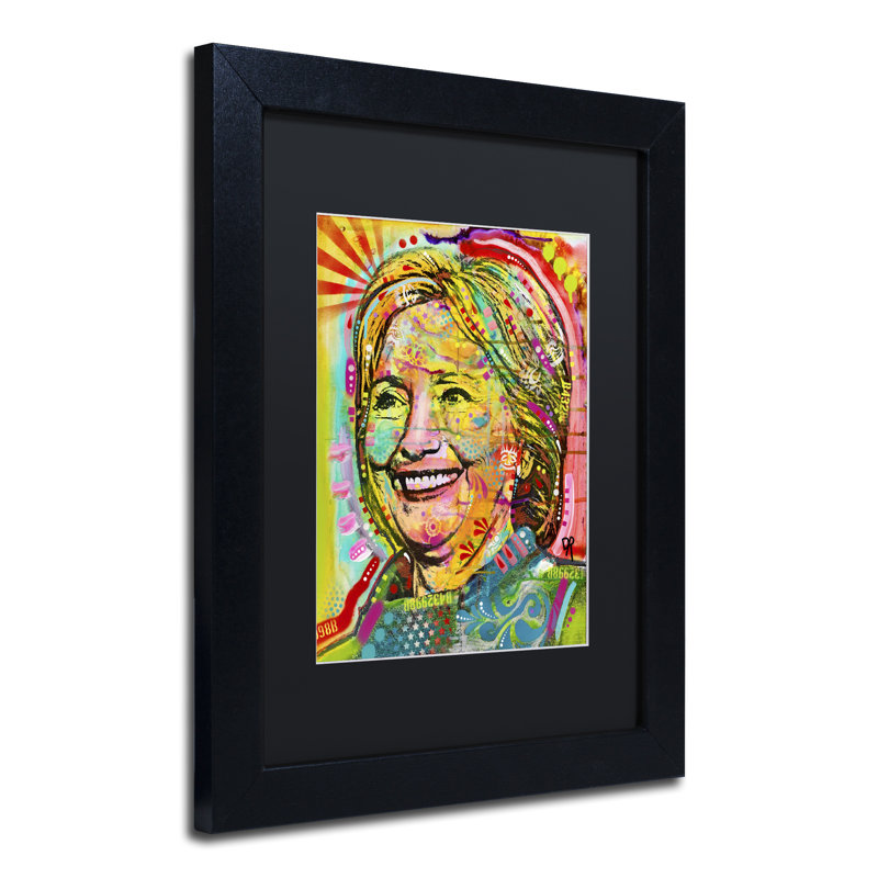 " Hillary " by Dean Russo, Black, 14" H x 11" W x 0.5" D