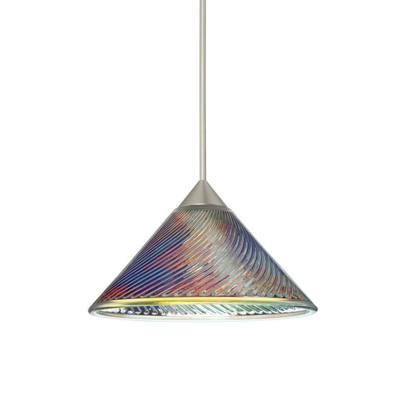 Rodrigues 1 - Light Single Pendant, LED, Satin Nickel