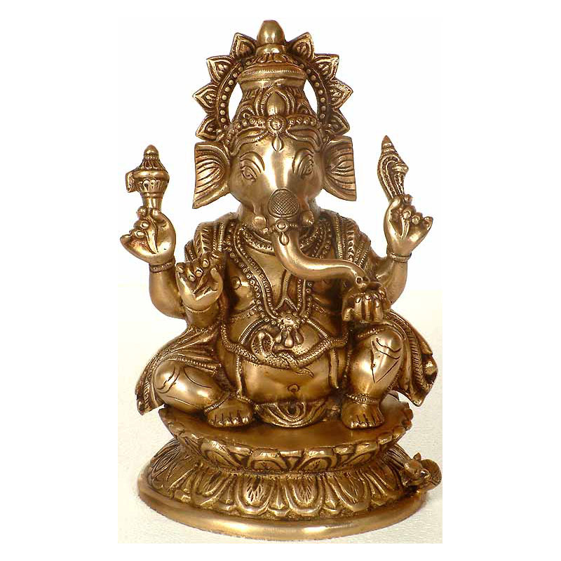 Kamalasana Chaturbhuja Ganesha