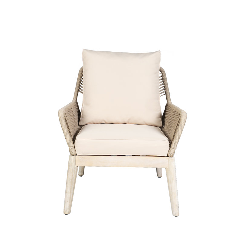Acacia Patio Chair With Cushions (Set Of 2)
