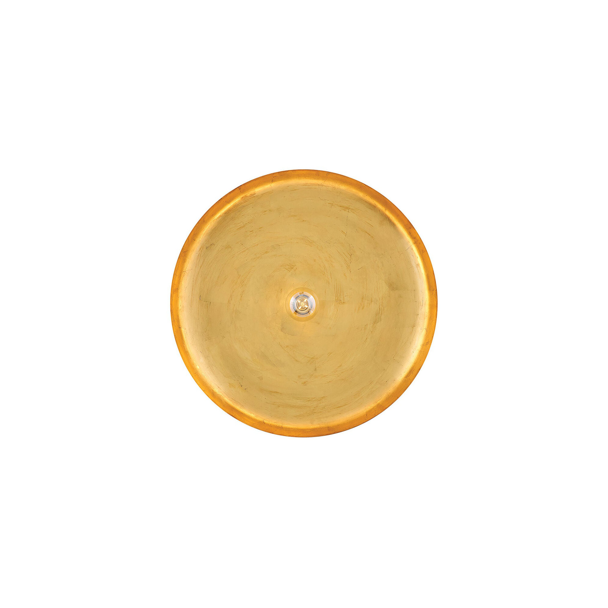 Hinkley Sadie Saucer Shaped Pendant, Lacquered Brass, 8" H x 24" W x 24" D