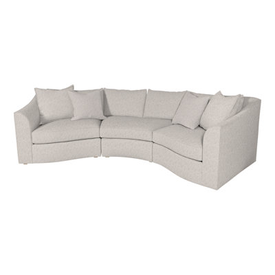 Evelyn Upholstered Curved Sectional Symmetrical