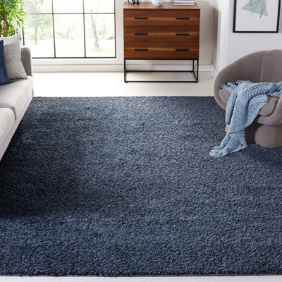 Tapis de couleur unie à poils longs Bertjan Performance
