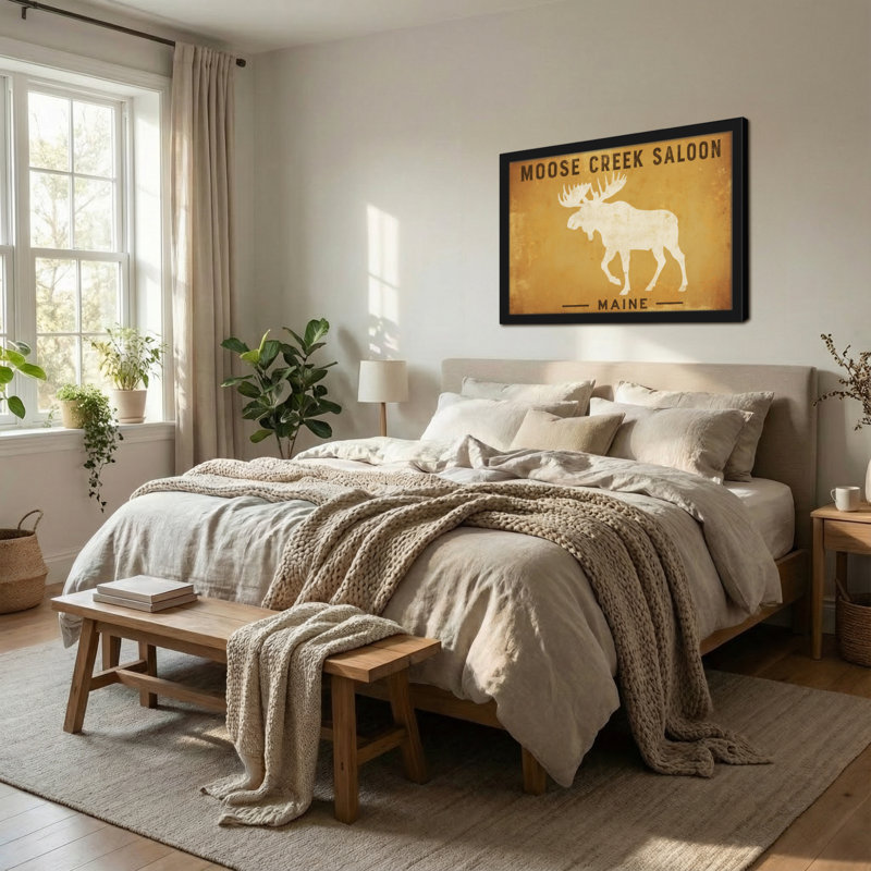 Animaux Moose Creek Saloon Maine, H 24 po x l 36 po