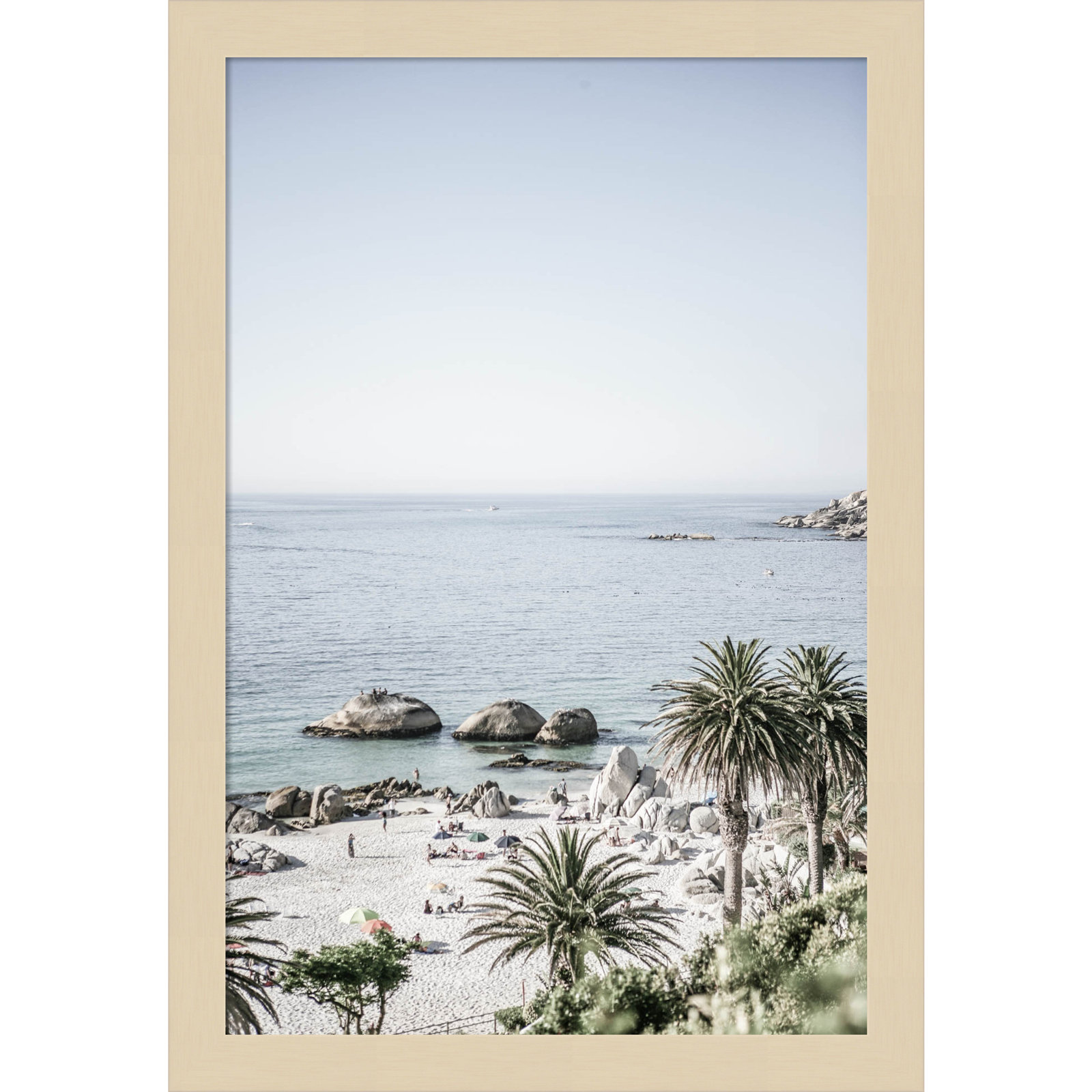 Pindall "Clifton Beach" Print, Brown, 17" H x 12" W