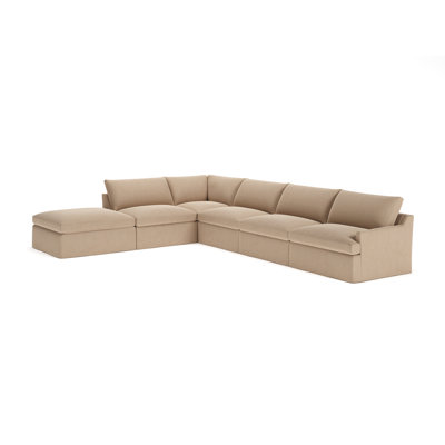 Wrenley 6-Piece Slipcovered Modular Sectional Right Hand Facing by Birch Lane