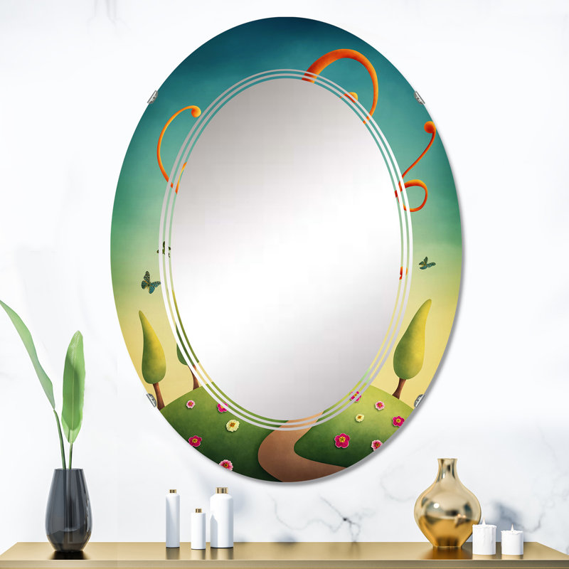 Miroir de salle de bain ovale mural, 36 po x 24 po