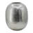 10.5x10.5x13" Aluminum Vase, Silver Streaks-1281948335