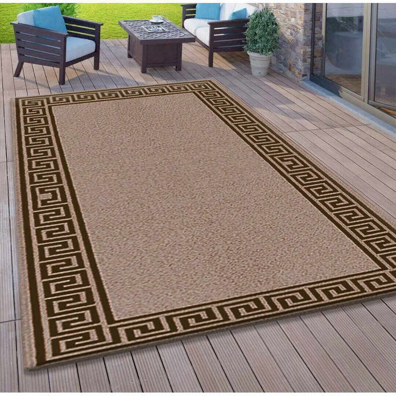Amariyae Geometric Indoor / Outdoor Area Rug, Rectangle 80 x 150cm