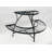 Black Semi-Circle Plant And Display Stand