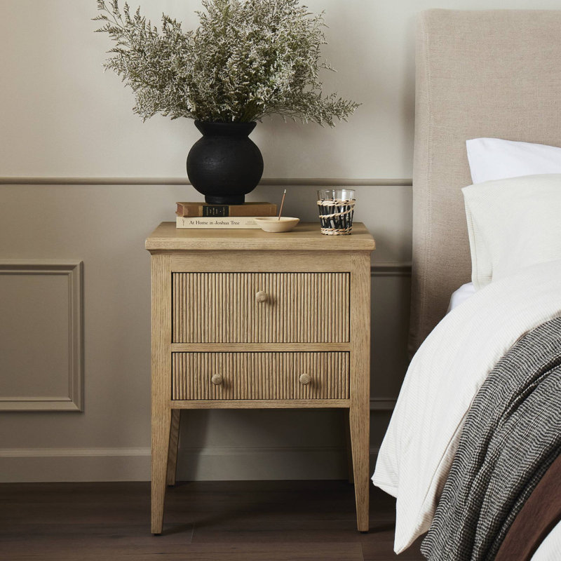 Bush Nightstand, Distressed Black