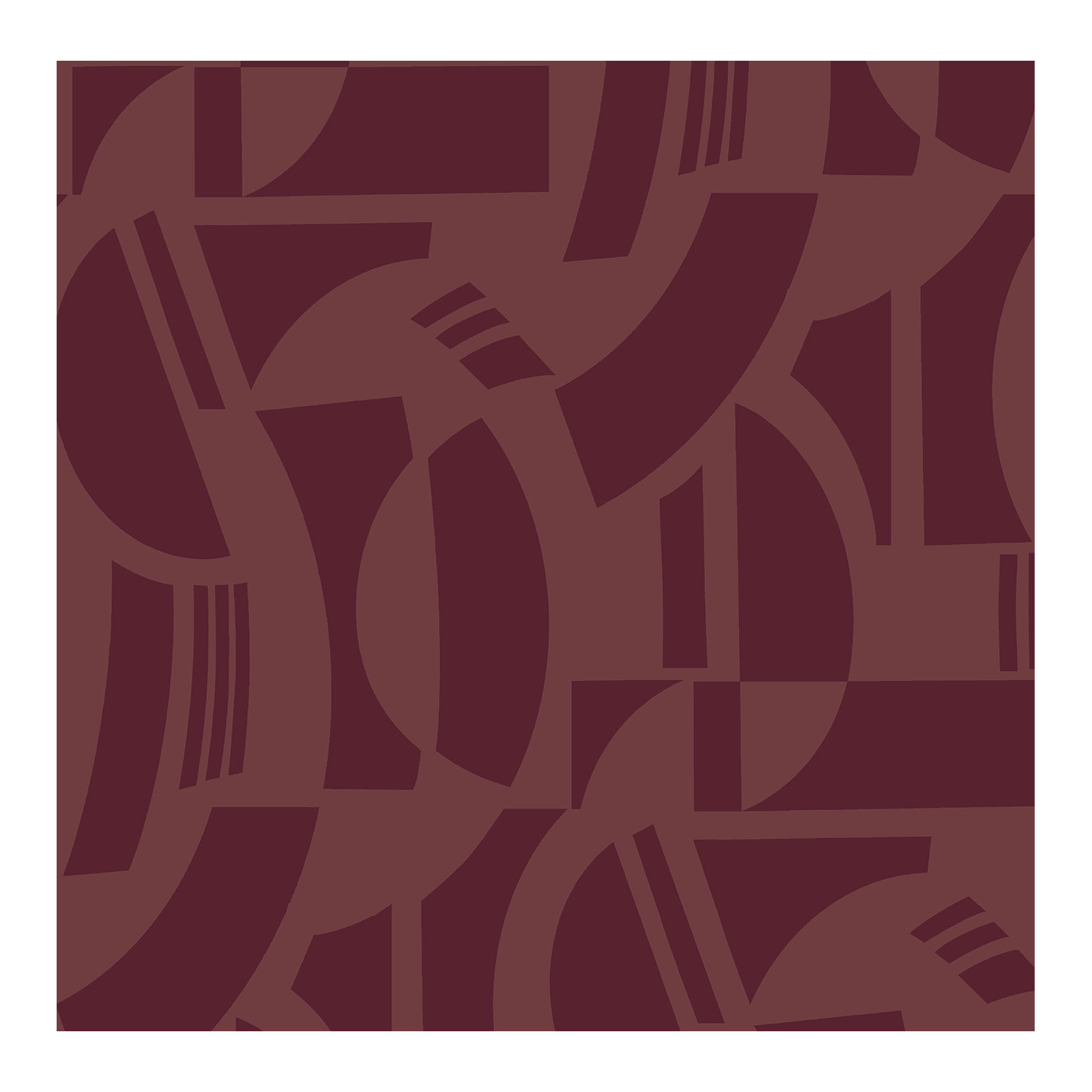 Carter Geometric Flock Wallpaper, Red