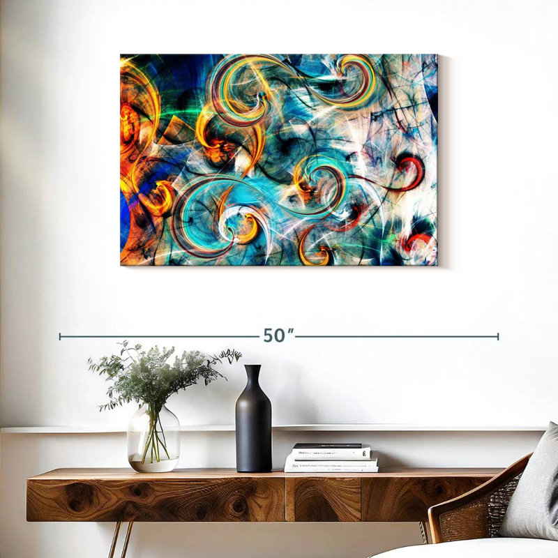 Avery Light Curves Abstract, 24" H x 36" W