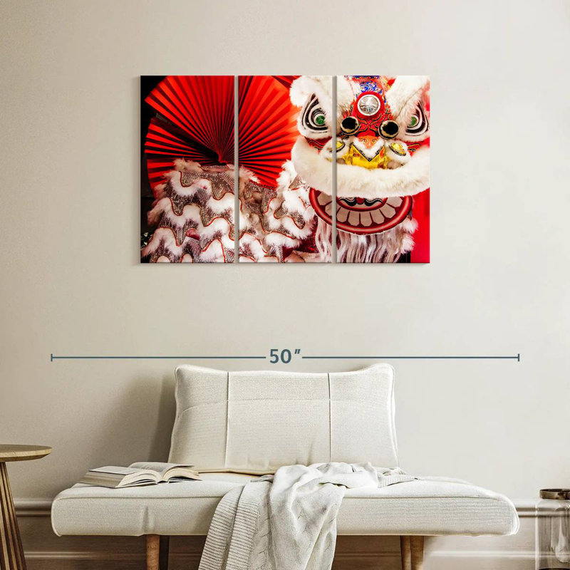 Nicci Chinese Lion Dance, 24" H x 38" W