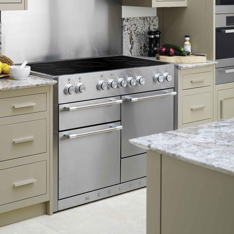 Mercury 48" 6 Cubic Feet Dual Fuel Freestanding Convection Range, Cranberry, Dual Fuel