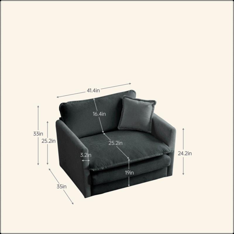 Fauteuil de lecture rembourré Comfy
