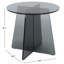 Table d'appoint en verre teinté Latika