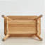 (Natural Color) Natural Solid Wood Shoe Stool With Cloth Hanger, Mid-Century Modern Storage Bench With High Rebound Sponge Cushion For Entryway And Living Spaces