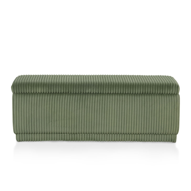 Bessler Robert Bench With Hidden Storage Compartment, Green