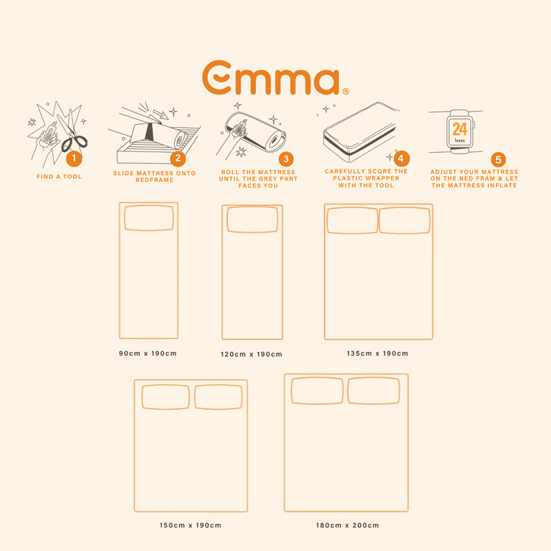 Emma Original Mattress - 2025 version, Single (3')