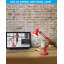 Metal Desk Lamp, Architect Gooseneck Multi-Joint Clip Table Lamp, Adjustable Swing Arm Desk Lamp, E26 Base, Red-49665478