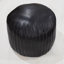 POUF BOFFALO NOIR EN FORME DE FABRICATION RONDE À LA MAIN - noir, 21 po x 21 po x 12 po, de forme ronde, de couleur unie, cuir Buffalo Genunie, rembourré de coton recyclé, pouf de salon, salle d'étude, Patio et bureau-818139137-818139140-818139163