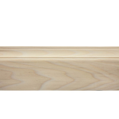 Ornamental Mouldings 75 in. D x 4.5 in. W x 92 in. L Unfinished Poplar Wood Charlotte Crown Moulding