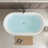 54'' x 29'' Freestanding Soaking Acrylic Bathtub-81515705