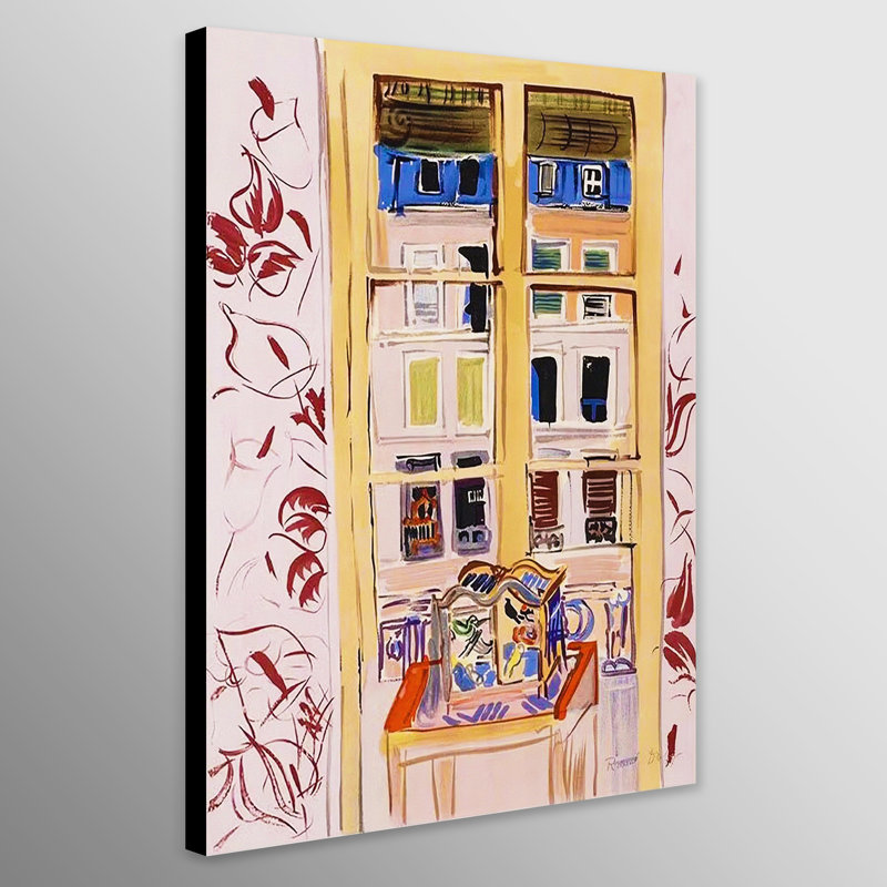 View From The Window by Raoul Dufy - Wrapped Canvas Art Prints, 117 cm H x 84 cm W