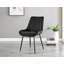 Edzard Double Pedestal High Gloss Dining Table Set with 6 Luxury Velvet Dining Chairs-87467424-87467432