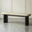 Banc rembourré beige-808891436