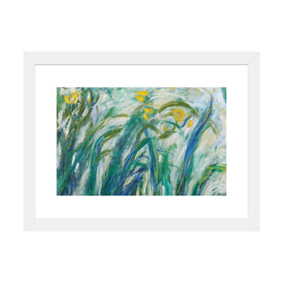 Iris jaune et mauve, 1924-1925 par Claude Monet - reproduction d'art