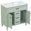 Meuble-lavabo 36 po avec lavabo, lavabo en céramique, tiroir escamotable, portes à fermeture en douceur-1687777354