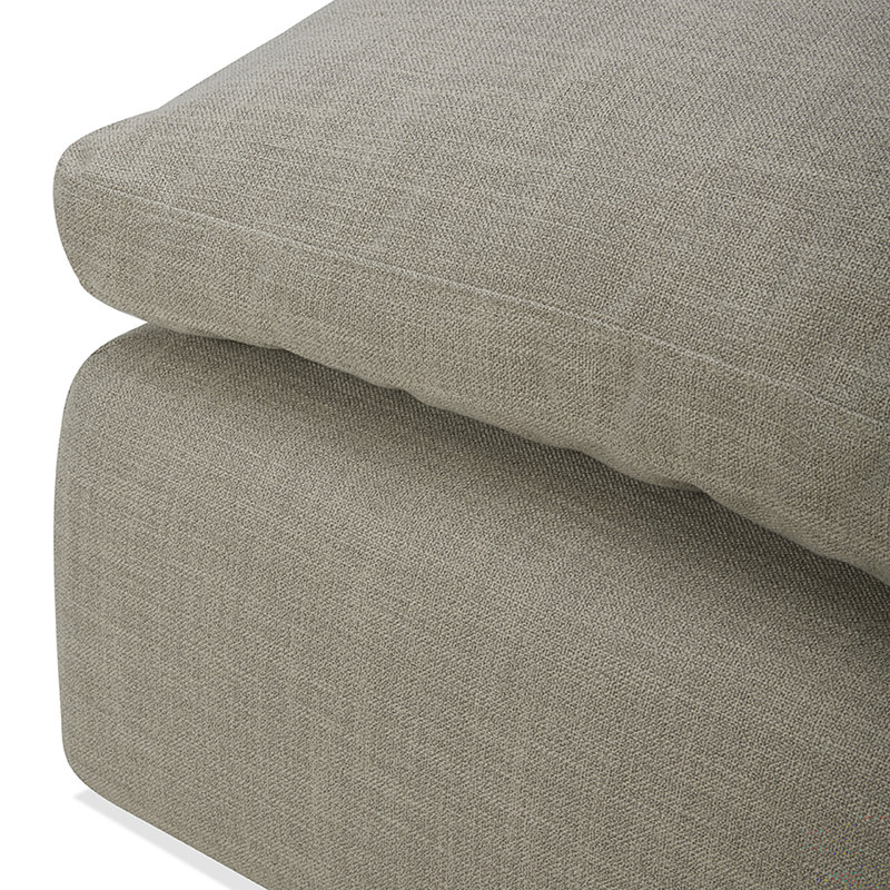 Asher 6 - Piece Upholstered Modular Sectional, Beige Polyester