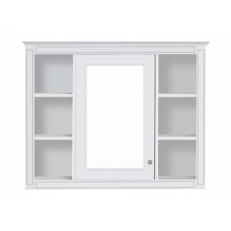 Armoire de rangement murale pour salle de bain, cabine de pharmacie, Blanc