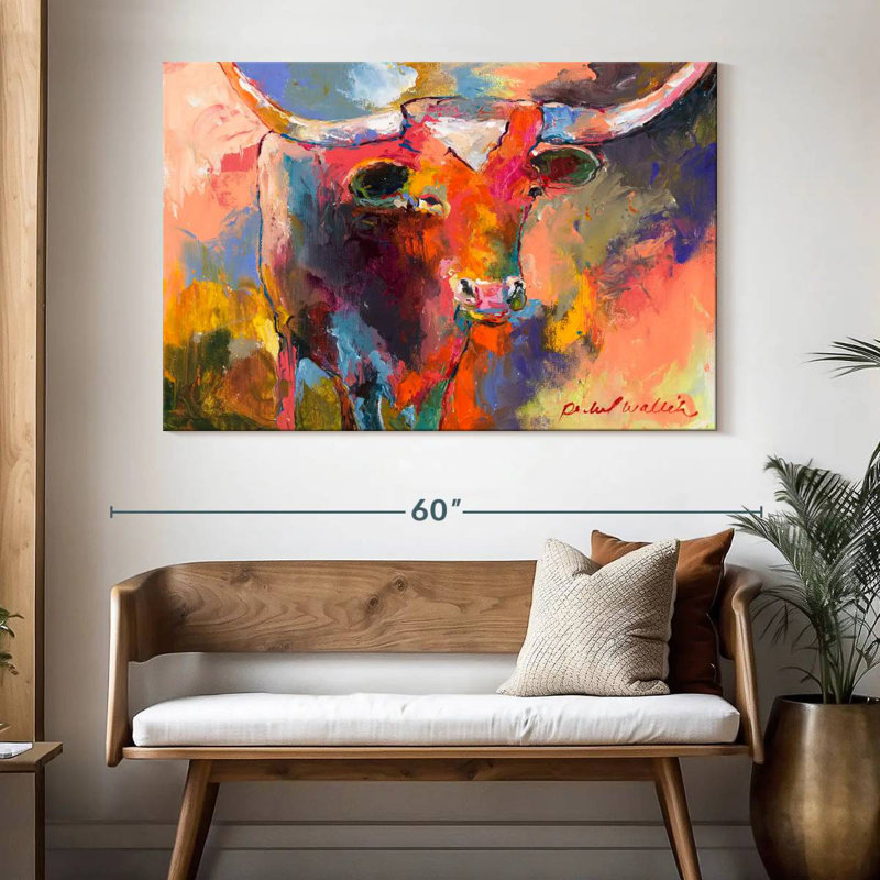 Steer, 34" H x 51" W