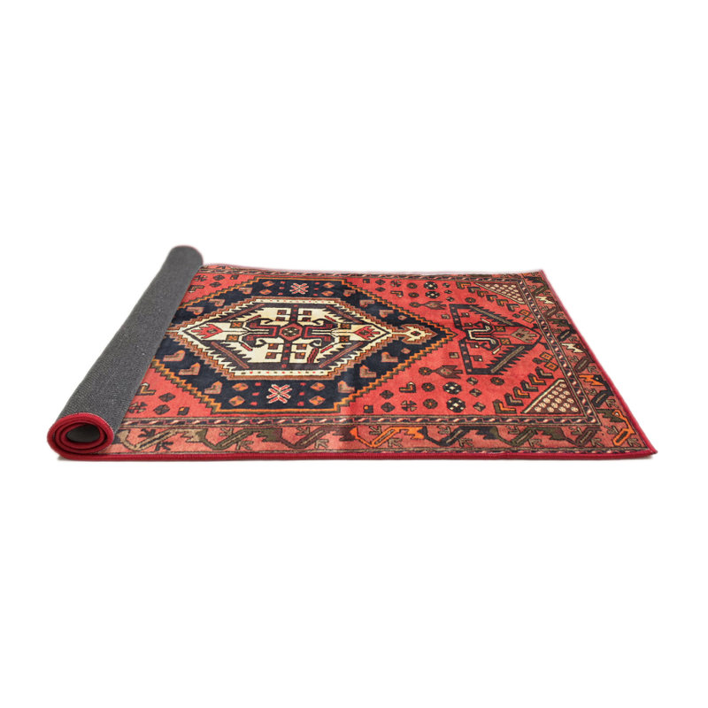 Tapis rouge à motif sud-ouest, Rond 7 pi