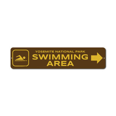 Plaque de natation en aluminium personnalisée