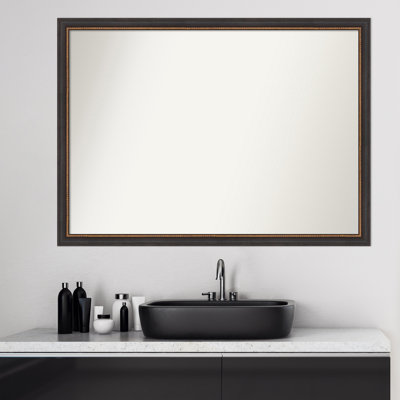 Aneliya Wood Bathroom Mirror