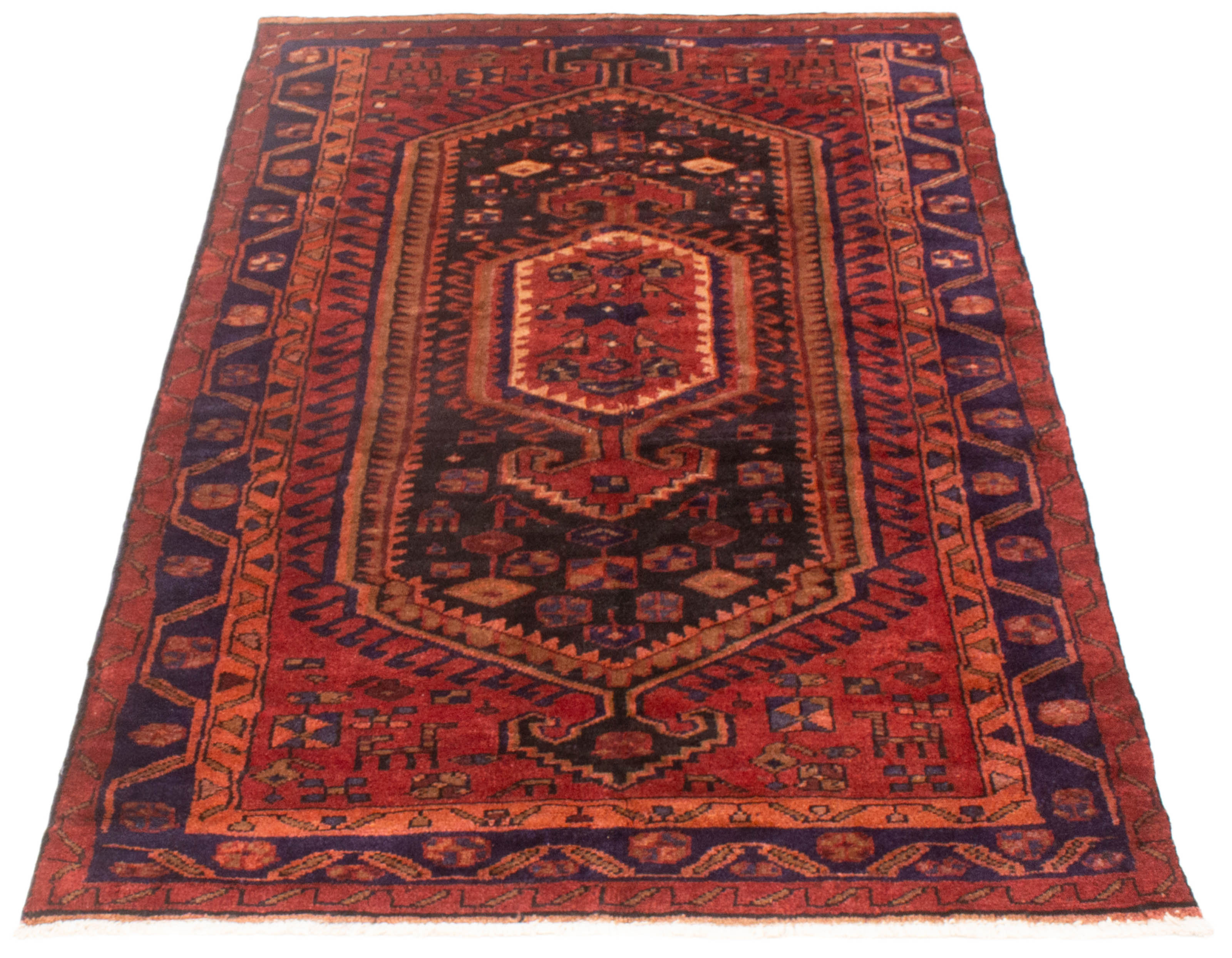 Isabelline Andelz Dark Red Rug 4'8