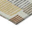 Tapis extérieur lavable à motif géométrique beige et doré 9 pi x 12 pi