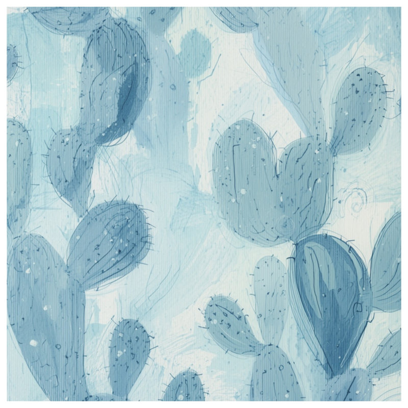 Couvertures bleues, L 50 po x H 60 po