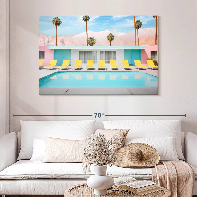 Lilie Palm Springs Pool Day, H 32 po x l 48 po