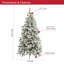 Lighted Artificial Fir Christmas Tree