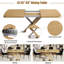Ensemble de table de salle à manger extensible Modern Farmhouse pour 4 à 6 personnes-4536554-4536557-4536558