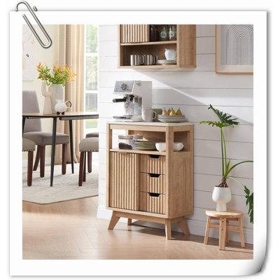 Jamela Solid Wood Freestanding Bathroom Cabinet