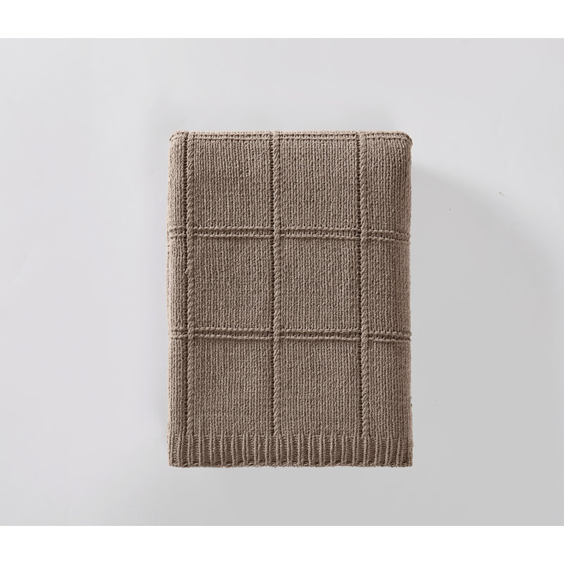 Jeté en tricot Brookille Brooklyn Loom, Mushroom