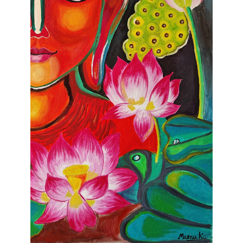 The Buddha | Oil On Canvas | By Meenu Kapoor | Wall Décor