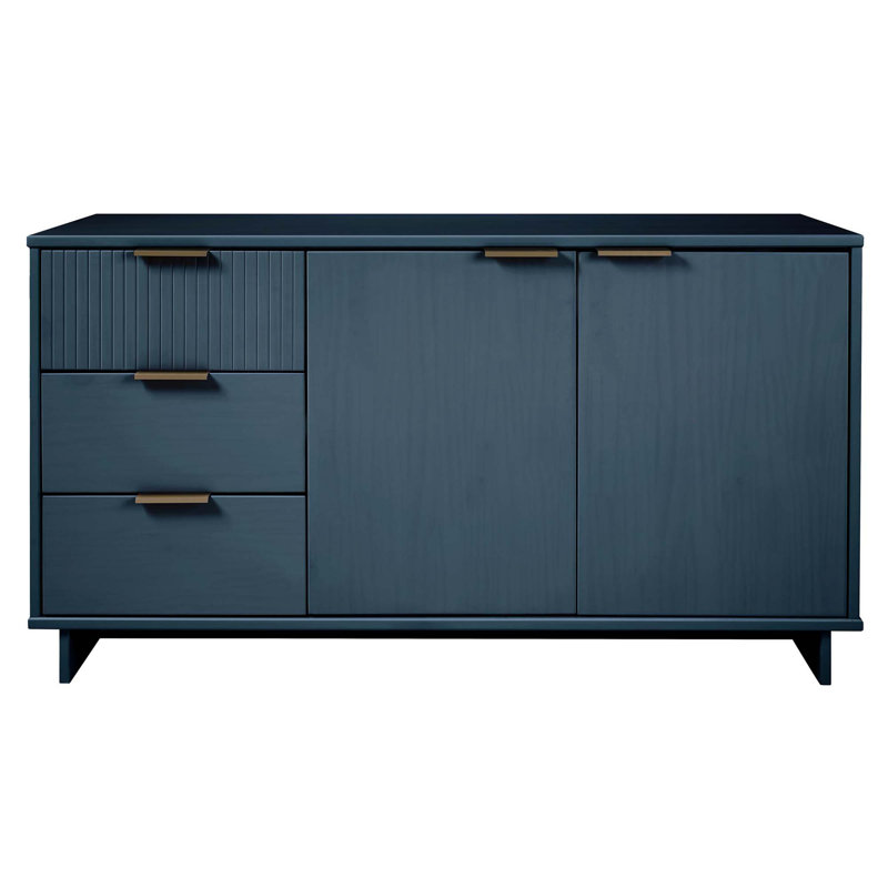 Granville 55" Sideboard In Midnight Blue, Dark Blue